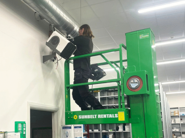 Riverside engineer installing electric heaters for Zimmer Biomet